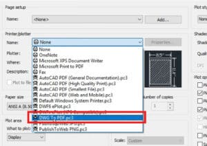 How to convert AutoCAD DWG file to PDF